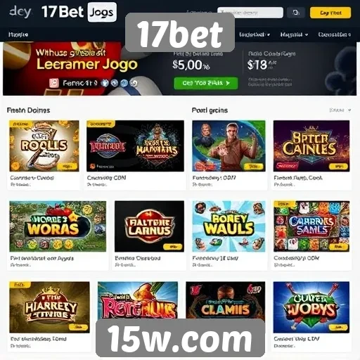 Principais jogos disponíveis na 17bet para apostadores